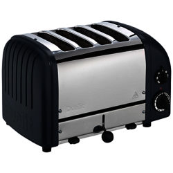 Dualit Made to Order Classic 4-Slice Toaster Stainless Steel/Grey Blue Matt